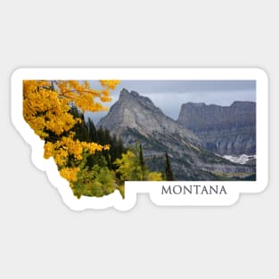 Autumn in Glacier Park Sticker